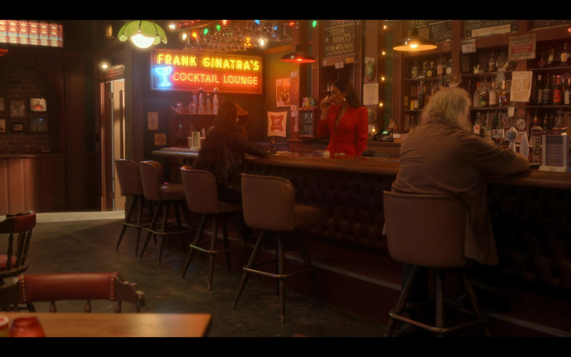 Miller High Life Beer Sign in Dollface S02E02 Right-Hand Woman (2022)