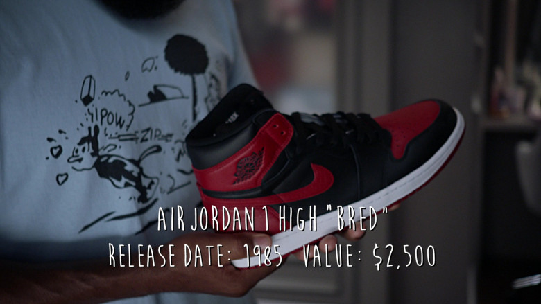Nike Air Jordan 1 High ‘Bred' 1985 Men's Sneakers in Black-ish S08E07 Sneakers by the Dozen (2022)