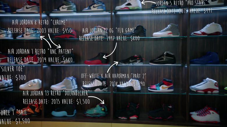 Nike Men's Shoe Collection of Reid Scott as Griffin in Black-ish S08E07 Sneakers by the Dozen (5)