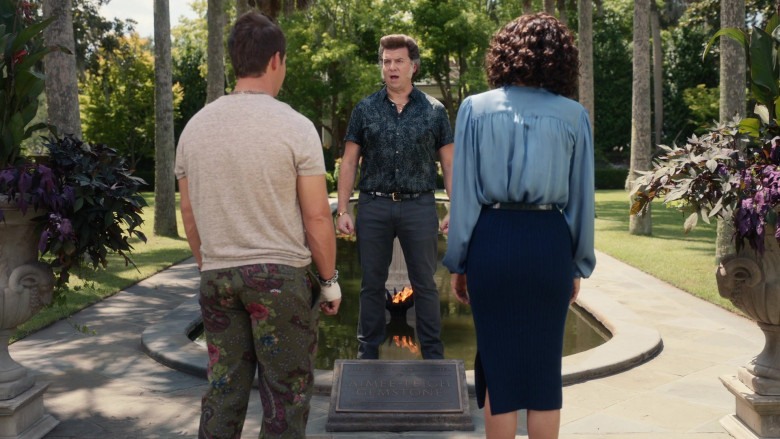 Noah Men's Pants of Adam Devine as Kelvin Gemstone in The Righteous Gemstones S02E07 And Infants Shall Rule Over Them