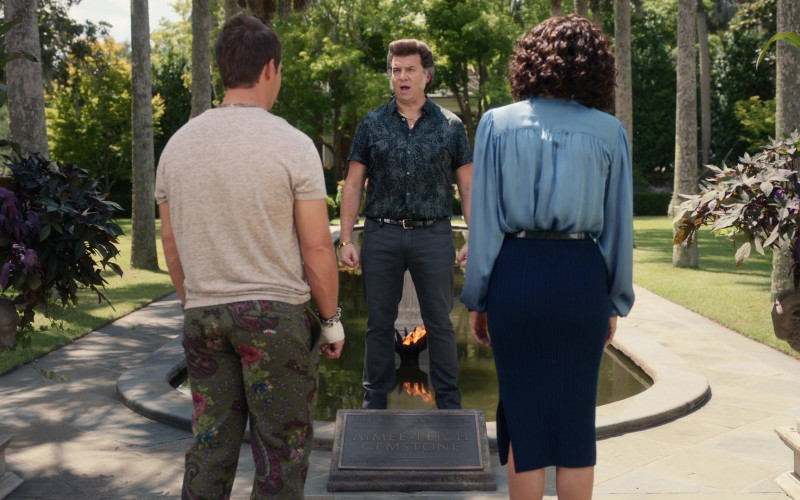 Noah Men’s Pants of Adam Devine as Kelvin Gemstone in The Righteous Gemstones S02E07 And Infants Shall Rule Over Them