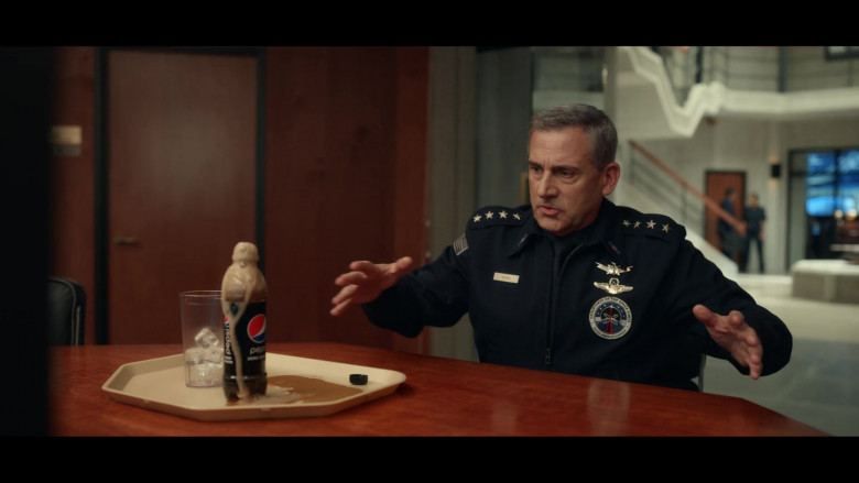Pepsi Zero Sugar Soda Bottle of Steve Carell as General Mark R. Naird in Space Force S02E04 (3)