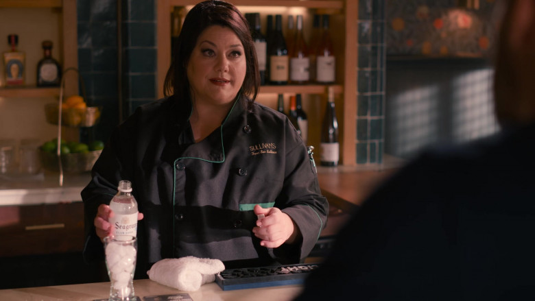 Seagram’s Club Soda Bottle Held by Brooke Elliott as Dana Sue Sullivan in Sweet Magnolias S02E08 The Rules of the Game (2022)