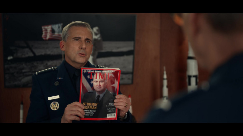 Time Magazine Held by Steve Carell as General Mark R. Naird in Space Force S02E06 The Doctor's Appointment (2022)