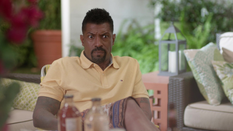 Tommy Hilfiger Yellow Polo Shirt in Black-ish S08E08 My Work-Friend’s Wedding (2022)