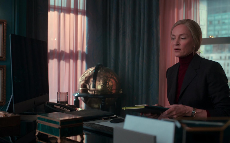 Apple iMac AIO PC Used by Uma Thurman as Katherine Newman in Suspicion S01E07 Questions of Trust (2022)