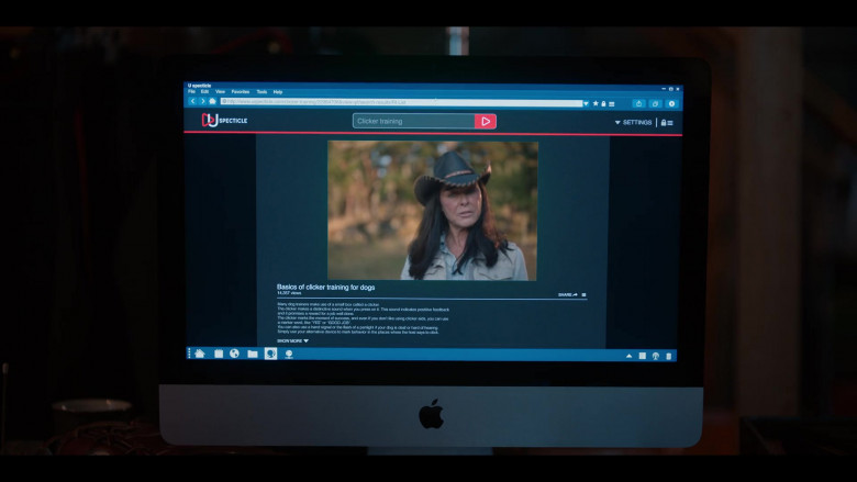 Apple iMac Computer of Grant Gustin as Dan in Rescued by Ruby (1)