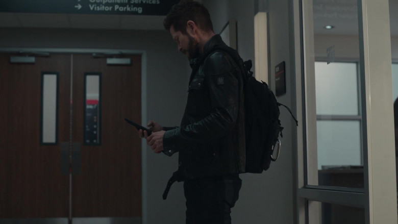 Belstaff Leather Jacket Worn by Matt Czuchry as Conrad Hawkins in The Resident S05E15 In for a Penny (2022)