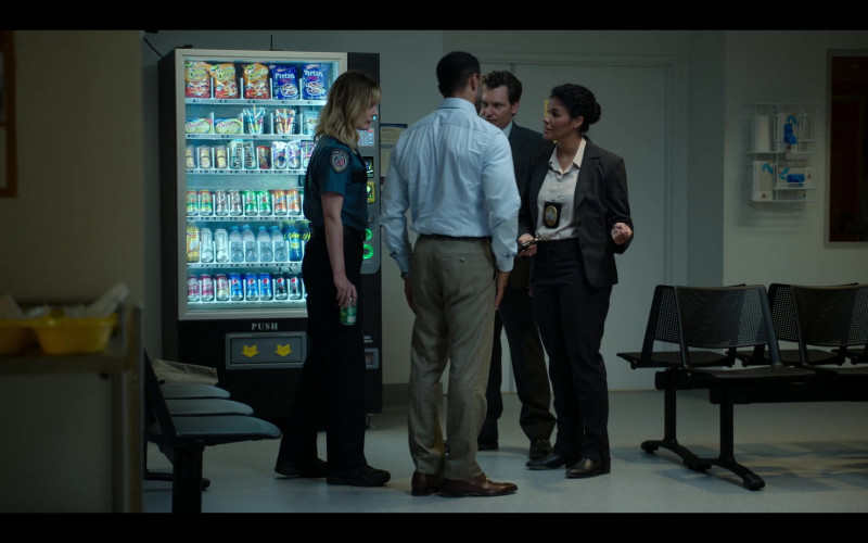 Cheetos, Hostess CupCakes, Hershey’s, A&W Root Beer, 7Up, Sunkist, Dr Pepper and Pepsi Soda in Pieces of Her S01E0