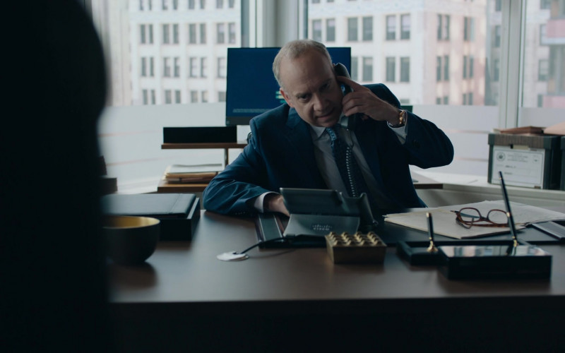 Cisco Phone of Paul Giamatti as Charles ‘Chuck' Rhoades, Jr. in Billions S06E07 Napoleon's Hat (2022)