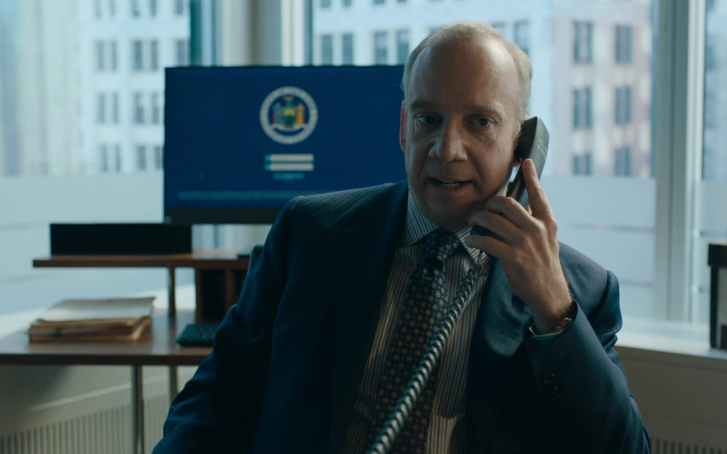Cisco Phone of Paul Giamatti as Chuck Rhoades in Billions S06E09 Hindenburg (2)