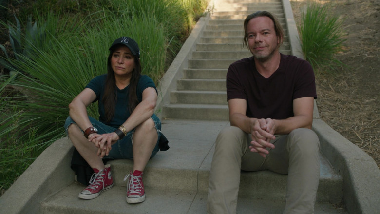 Converse Red Sneakers of Pamela Adlon as Sam Fox Converse in Better Things S05E05 