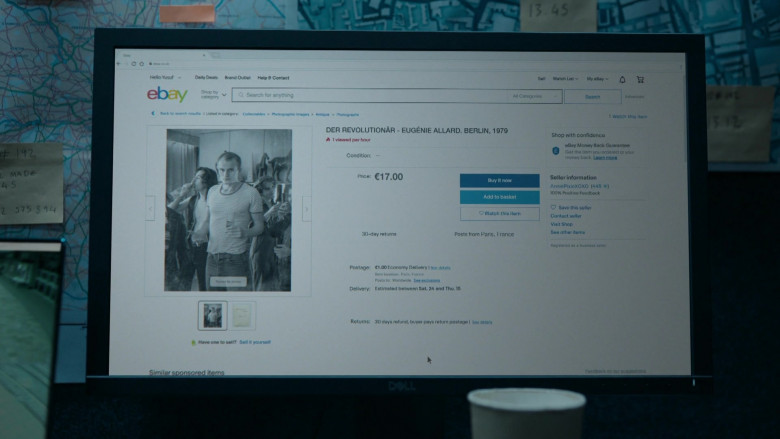 Ebay Website and Dell Monitor in Killing Eve S04E04 It's Agony and I'm Ravenous (2022)