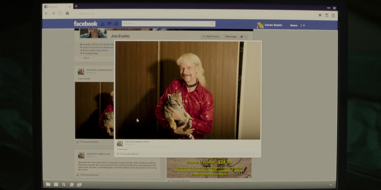Facebook Social Network in Joe vs. Carole S01E01 Unwanted Animals (2022)