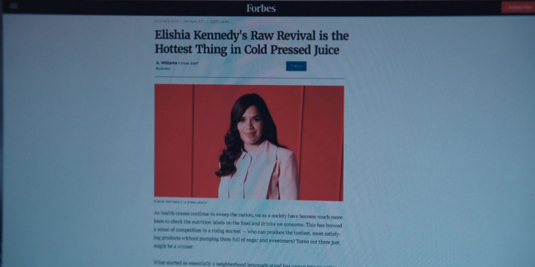 Forbes Website in WeCrashed S01E04 4.4 (2022)