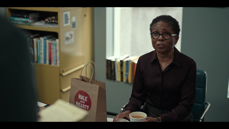 Hale and Hearty Soups Restaurant Paper Bag in The Dropout S01E07 Heroes (2)