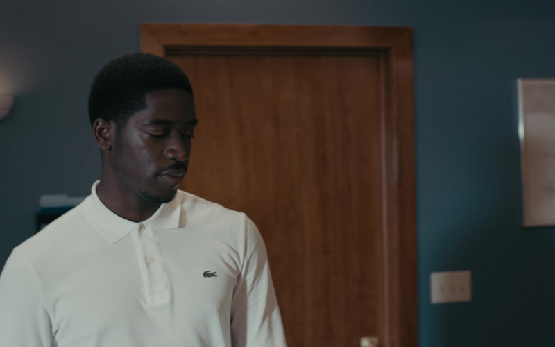Lacoste White Long Sleeved Shirt of Damson Idris as Franklin Saint in Snowfall S05E03 Lions (2022)