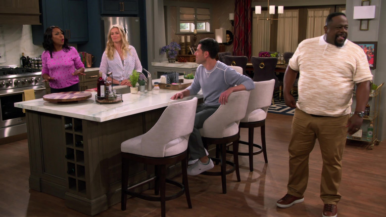 Lacoste White Shoes Worn by Max Greenfield as Dave in The Neighborhood S04E15 Welcome to the Remodel (2022)