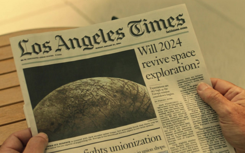 Los Angeles Times Newspaper in Star Trek: Picard S02E04 "Watcher" (2022)