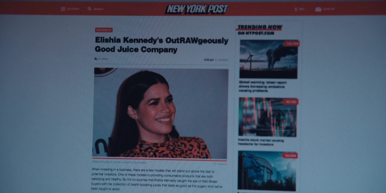 New York Post Website in WeCrashed S01E04 4.4 (2022)