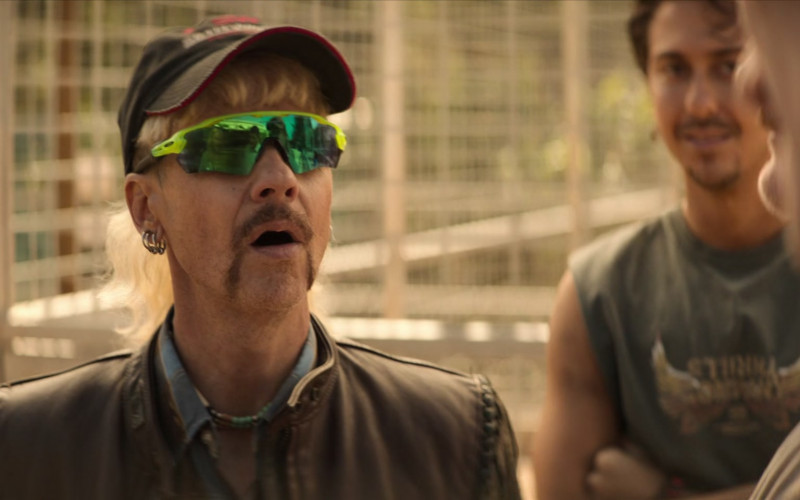 Oakley Radar EV Path Sunglasses of John Cameron Mitchell as Joe Exotic in Joe vs. Carole S01E05 The Tiger King (2022)