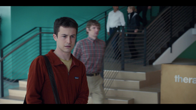Patagonia Better Sweater Quarter-Zip Fleece Pullover of Dylan Minnette in The Dropout S01E05 Flower of Life (2)