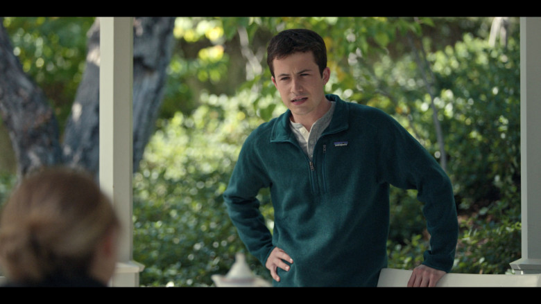 Patagonia Fleece Pullover Worn by Dylan Minnette as Tyler Shultz in The Dropout S01E06 Iron Sisters (2)