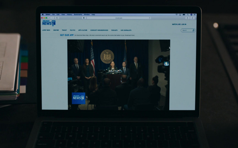 Spectrum News NY1 Website in Billions S06E08 "The Big Ugly" (2022)