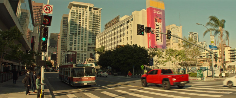 TRULY Wild Berry Hard Seltzer Billboard in Star Trek Picard S02E04 Watcher (2022)