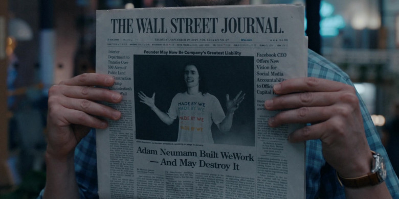 The Wall Street Journal Newspaper in WeCrashed S01E01 This Is Where It Begins (2022)