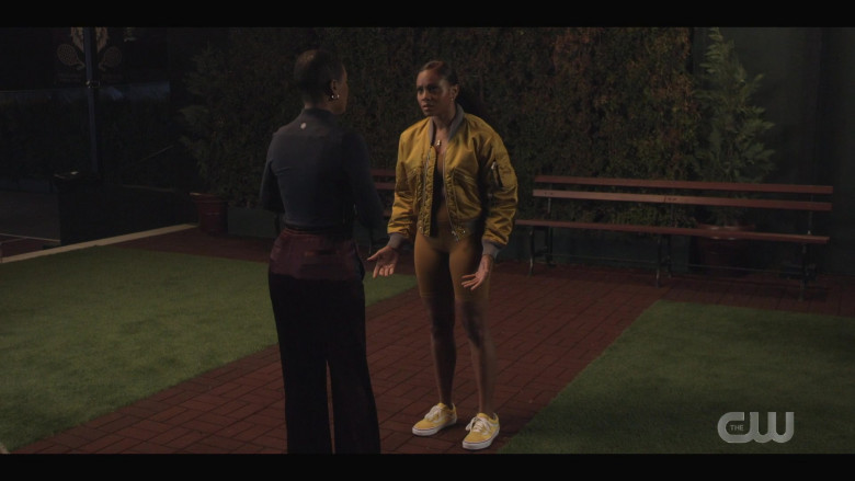 Vans Yellow Sneakers of Geffri Maya as Simone Hicks in All American Homecoming S01E02 Under Pressure (2022)