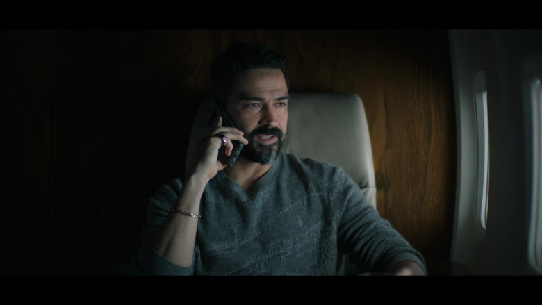 AllSaints Men's Sweater Worn by Alfonso Herrera as Javier ‘Javi' Elizondro in Ozark S04E08 The Cousin of Death (2022)