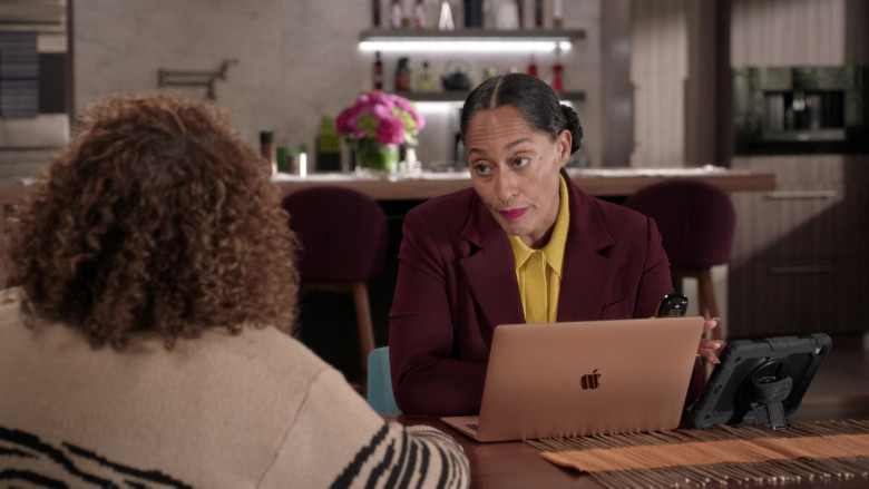 Apple MacBook Laptop of Tracee Ellis Ross as Rainbow Johnson in Black-ish S08E11 The (Almost) Last Dance (2022)
