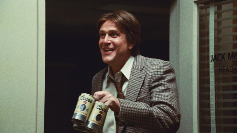 Coors Banquet Beer Cans Held by Jason Segel as Paul Westhead in Winning Time The Rise of the Lakers Dynasty Pieces Of A Man (1)