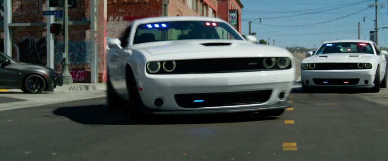 Dodge Challenger SRT White Cars in Ambulance 2022 Movie (2)