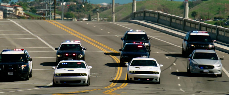 Dodge Challenger SRT White Cars in Ambulance 2022 Movie (3)
