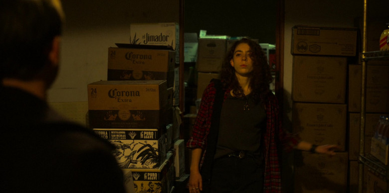 El Jimador Tequila, Corona Extra Beer, Ernest and Julio Gallo Wine Boxes in Shining Girls S01E03 Overnight (2022)