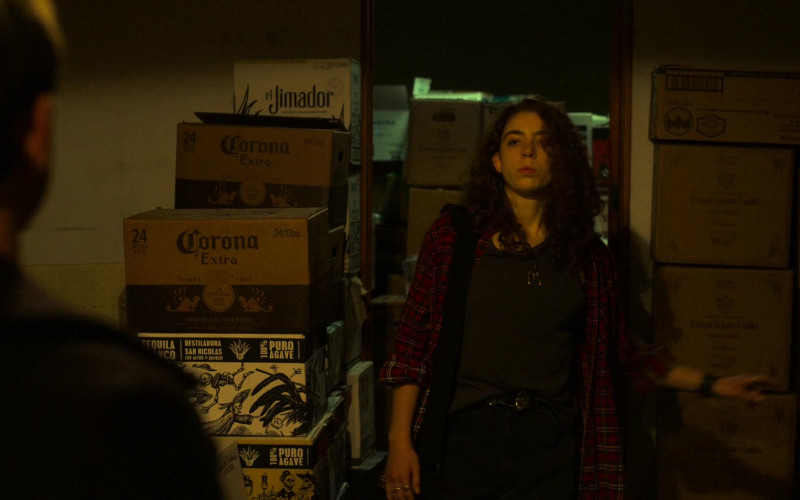 El Jimador Tequila, Corona Extra Beer, Ernest and Julio Gallo Wine Boxes in Shining Girls S01E03 "Overnight" (2022)