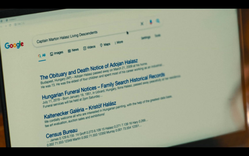 Google Website in Russian Doll S02E04 Station to Station (2022)