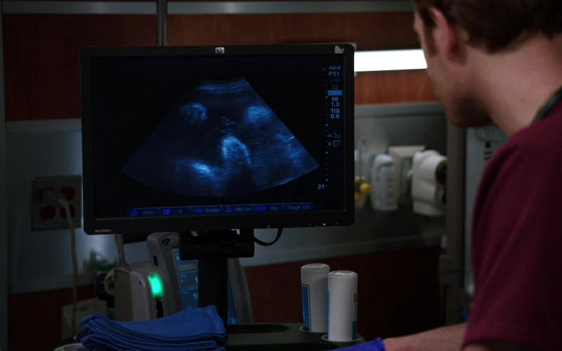 HP L1945w 19-inch Widescreen LCD Monitor in Chicago Med S07E19 Like a Phoenix Rising From the Ashes (2022)