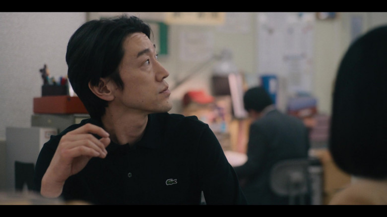 Lacoste Men's Black Shirt in Tokyo Vice S01E04 I Want It That Way (2022)