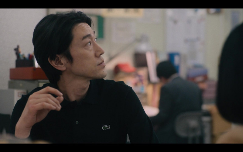 Lacoste Men’s Black Shirt in Tokyo Vice S01E04 I Want It That Way (2022)