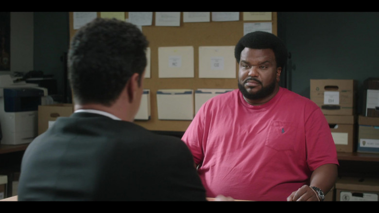 Ralph Lauren T-Shirt Worn by Craig Robinson in Killing It S01E06 The Hard Place (2022)