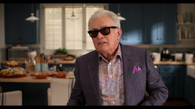 Ray-Ban Wayfarer Sunglasses of Martin Sheen as Robert Hanson in Grace and Frankie S07E15 The Fake Funeral (3)