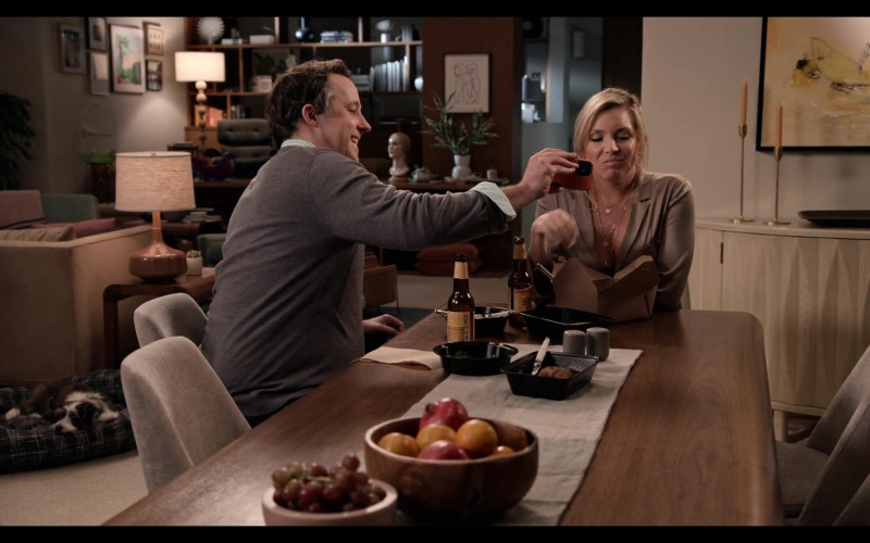 Shiner Bock Beer Enjoyed by Peter Cambor as Barry and June Diane Raphael as Brianna Hanson in Grace and Frankie S07E14 "The Paprikash" (2022)