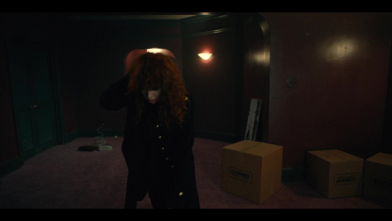Steinway Moving & Storage NYC Company Boxes in Russian Doll S02E03 Brain Drain (2022)