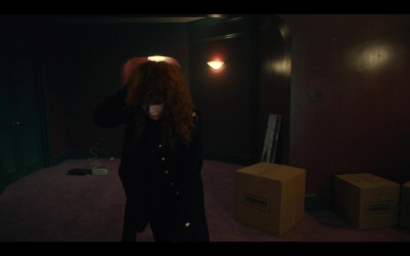 Steinway Moving & Storage NYC Company Boxes in Russian Doll S02E03 Brain Drain (2022)