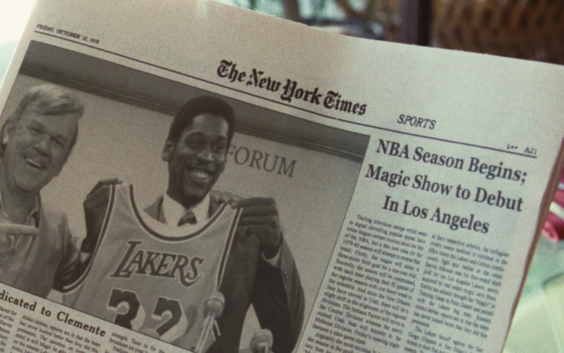 The New York Times Newspaper in Winning Time The Rise of the Lakers Dynasty S01E05 Pieces Of A Man (2022)