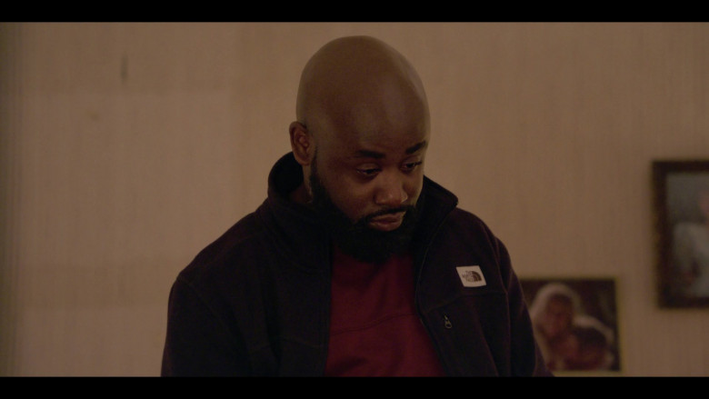 The North Face Jacket of Tray Chaney as Gordon Hawk in We Own This City S01E01 Part One (2022)