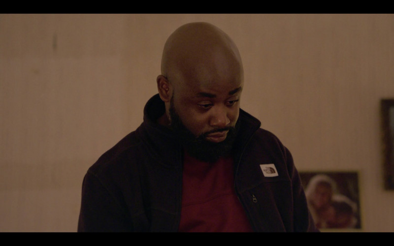 The North Face Jacket of Tray Chaney as Gordon Hawk in We Own This City S01E01 Part One (2022)